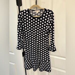 Polka Dot Kids Dress - Black and White